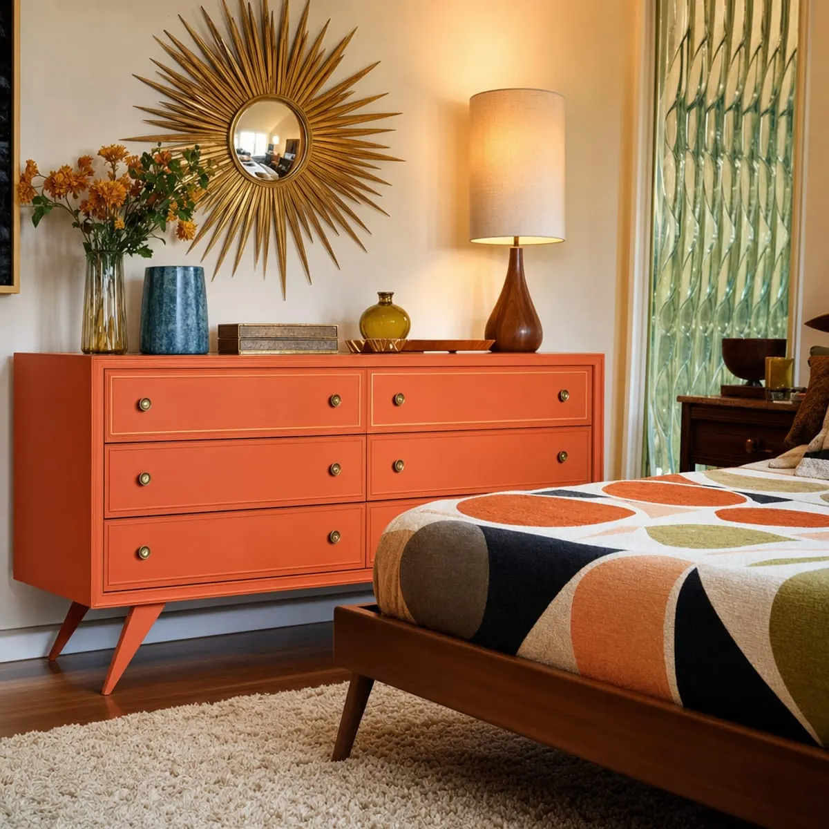 A piece painted in Wise Owl Mandarina