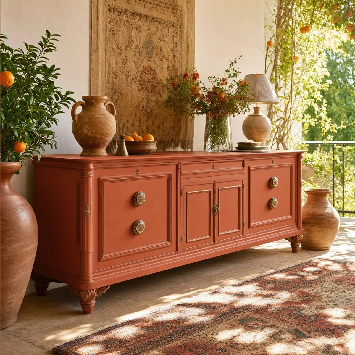 A piece painted in Wise Owl Terracotta
