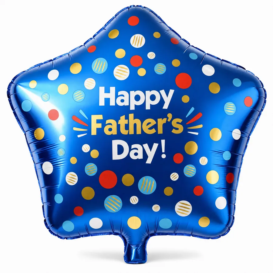 Happy Father's Day Star balloon