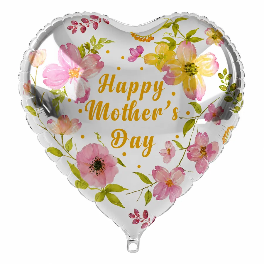 Happy Mother's Day Pastel Heart balloon