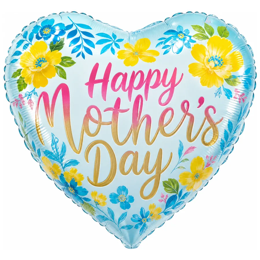 Mother's Day Floral Heart balloon