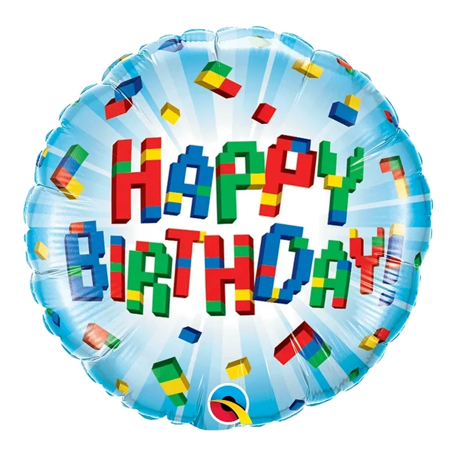 Happy Birthday Letter Blocks balloon