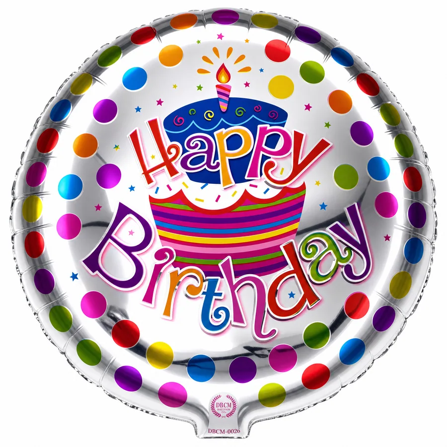 Happy Birthday Cake balloon