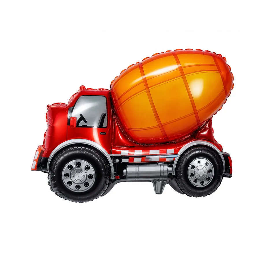 Red Cement Mixer balloon