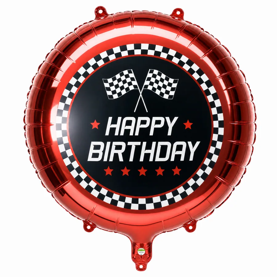 Happy Birthday Racing balloon