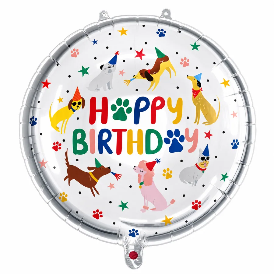 Happy Birthday Party Dogs balloon
