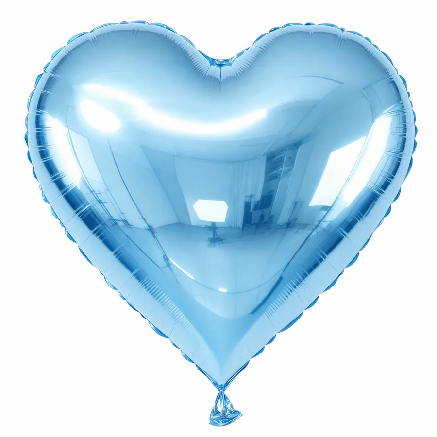 Light Blue Heart balloon