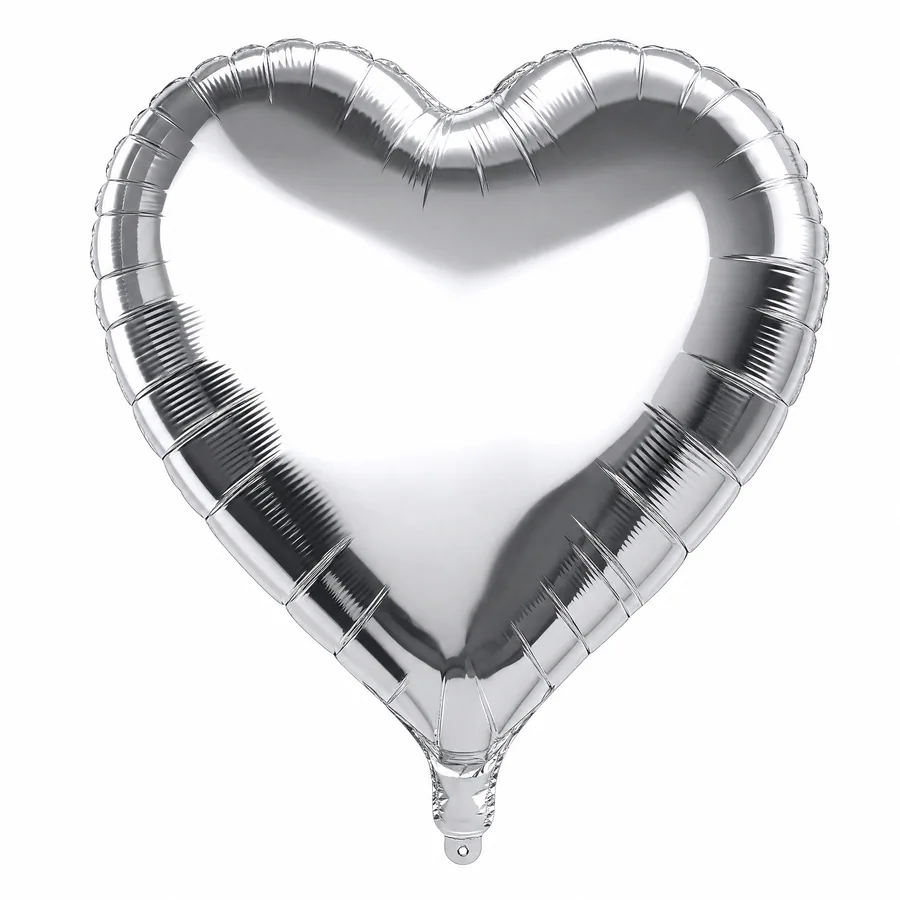 Silver Heart balloon