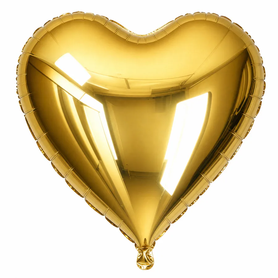 Gold Heart balloon