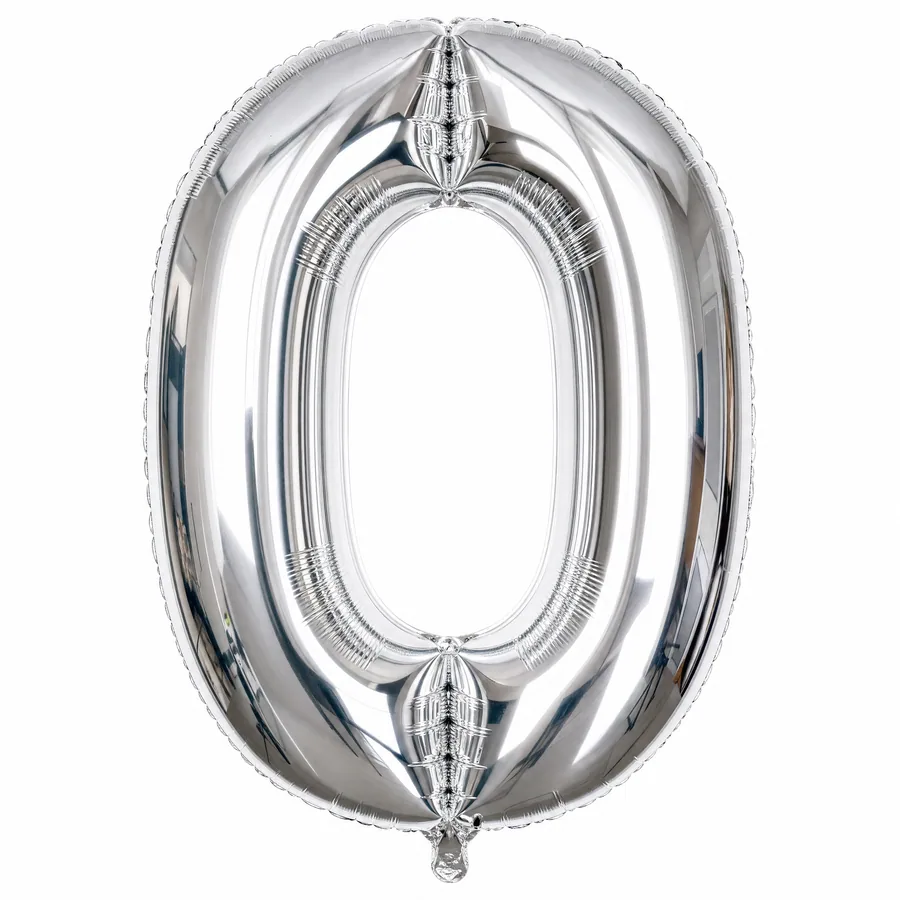 Chrome Number 0 balloon