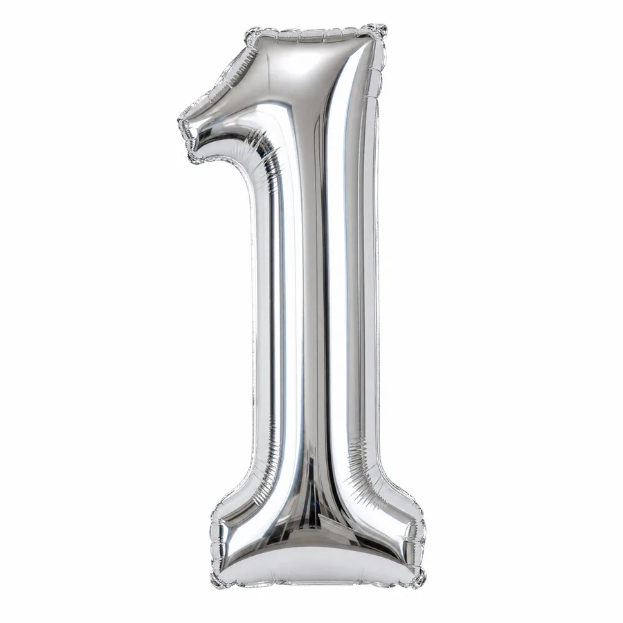 Chrome Number 1 balloon