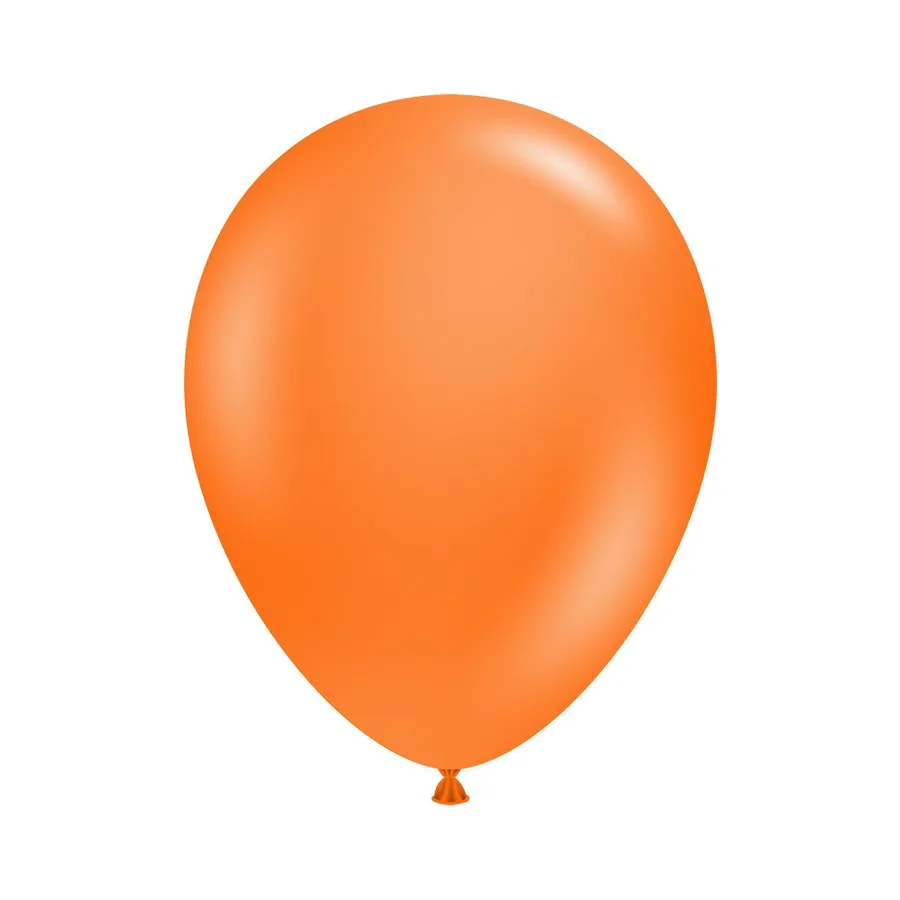 Orange Latex balloon